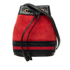 Gucci Mini Suede and Patent Web Ophidia Bucket Bag Secondhand