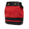 Gucci Mini Suede and Patent Web Ophidia Bucket Bag Secondhand