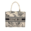 Dior Medium Canvas Embroidered Zodiac Toile De Jouy Book Tote Secondhand