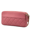 Chanel Quilted Lambskin Mademoiselle Vintage Double Zip Clutch with Chain Secondhand