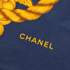Chanel Golden Rope Tassel Grape Silk Scarf Secondhand