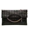 Chanel CC Chocolate Bar Lambskin Fold Down Envelope Shoulder Bag Secondhand