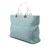 Dior Large Denim Cannage Acrylic Handles Lady Dior Secondhand