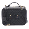 Secondhand Chanel Large Caviar CC Filigree Vanity Case