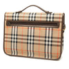 Burberry Haymarket Check Canvas Business Bag Secondhand