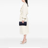 Saint Laurent Large Fringe Linen Monogram Belle De Jour Clutch Secondhand