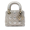 Dior Mini Metallic Crinkled Lambskin Cannage Lady Dior Secondhand