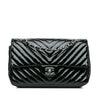 Chanel Medium Classic Chevron Patent Double Flap Secondhand