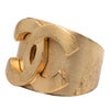 Chanel CC Gold Plated Band Ring Secondhand