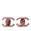 Secondhand Chanel CC Resin Bullet Back Earrings