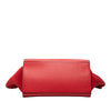Celine Small Drummed Calfskin and Suede Trapeze Satchel Secondhand