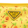 Secondhand Prada Tessuto Stampato Palm Cosmetic Pouch