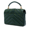 Saint Laurent Medium Chevron Calfskin and Suede Monogram College Satchel Secondhand