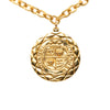 Chanel Gold Plated Medallion Lion Crest Necklace Secondhand