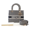 Dior Medium Embroidered Canvas Houndstooth Lady D Lite Secondhand
