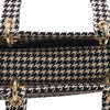 Dior Medium Embroidered Canvas Houndstooth Lady D Lite Secondhand
