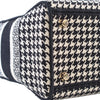 Dior Medium Embroidered Canvas Houndstooth Lady D Lite Secondhand