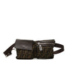 Fendi Zucca Canvas Double Pocket Belt Bag Secondhand