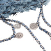 Chanel Mini Paris-Dubai Denim Fringe Single Flap Secondhand