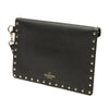 Valentino Calfskin Rockstud Envelope Flat Wristlet Clutch Secondhand