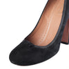 Secondhand Alaïa Black Suede Bow-Detail Block Heel Pumps - '10s