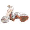Secondhand Prada Snakeskin Platform Ankle-Strap Sandals - '00s