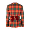 Secondhand Moschino Cheap & Chic Plaid Jacket with Heart Buttons