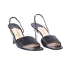 Secondhand Chanel Black Quilted Leather Slingback Sandals