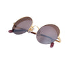 Cartier Vintage Mayfair Round Half Frame Gold Sunglasses - '90s