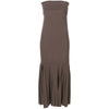 Romeo Gigli Brown Strapless Dress - '90s Second hand