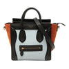 Celine Nano Tricolor Nubuck and Drummed Calfskin Luggage Tote Secondhand