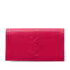 Saint Laurent Large Leather Monogram Belle De Jour Clutch Secondhand