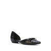 Giorgio Armani Black Leather Flat Shoes - 2000s Second hand