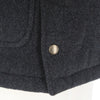 Henri-Lloyd-Blue-Wool-Montgomery-Coat- '90s Second hand