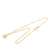 Chanel CC Gold Plated Strass Pendant Necklace Secondhand