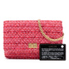 Secondhand Chanel Quilted Tweed Reissue 2.55 Wallet On Chain