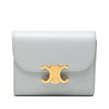Celine Shiny Calfskin Triomphe Flap Small Wallet Secondhand