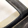 Secondhand Chanel Bicolor Fabric and Leather Shoulder Bag - 2000s
