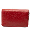 Secondhand Chanel CC Embossed Lambskin Camellia Wallet On Chain