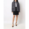 Chanel Blue Herringbone Wool Jacket - 2000s Second hand