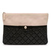 Secondhand Chanel Medium Quilted Lambskin and Calfskin Pearl O Case Clutch