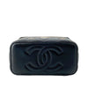 Secondhand Chanel Small Quilted Lambskin Coco Casino Vanity Case With Chain