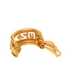 Chanel Gold Plated Logo Hoop Clip On Earrings Secondhand