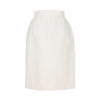 Chanel White Cotton Brocade Skirt - '90s Second hand