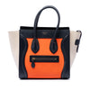 Celine Micro Tricolor Leather Luggage Tote Secondhand
