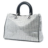 Dior Medium Metallic Tweed Patch Diorissimo Satchel Secondhand