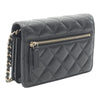 Chanel Mini CC Quilted Caviar Wallet On Chain Secondhand