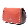 Valentino Tricolor Leather Rockstud Flip Lock Flap Secondhand