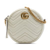Gucci Mini GG Marmont Matelasse Calfskin Round Crossbody Secondhand