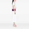 Fendi Zucca Embossed Technical Fabric Chain Midi Baguette Secondhand